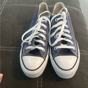 Blue Converse Shoes - Size 7